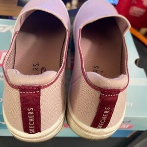 Skechers Mauve and Burgundy Slip-On Sneakers